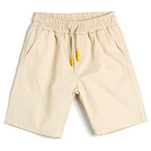 Koton Boys's Canvas Zakken Trekkoord Katoenen Shorts, beige (060), 4-5 Jaar
