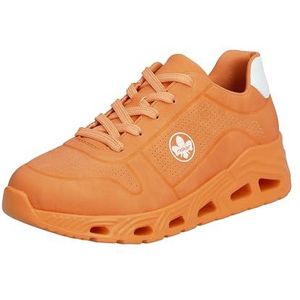 Rieker N5202 Sneakers voor dames, oranje, 40 EU