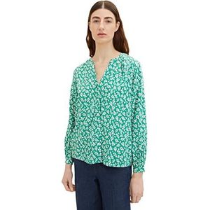 TOM TAILOR Dames blouse 1035244, 31117 - Green Floral Design, 32
