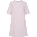 Jurk - Zwart - Katoen - Korte Mouwen - Knoopsluiting