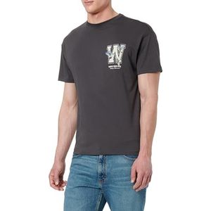 KEYLARGO Heren T-shirt MT KLWRITE Round-Loos, asfalt grijs (1111), S