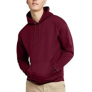 Hanes Heren EcoSmart Hoodie, Midweight Fleece, Pullover Hooded Sweatshirt, Kastanjebruin, L