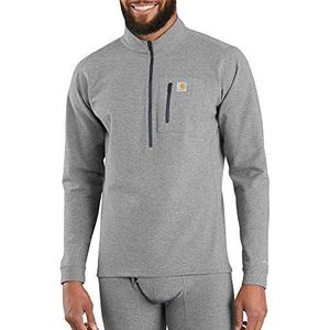 Carhartt Base Force Heavyweight Quarter-Zip Layer Top voor heren, Schaduw Heather, L tall