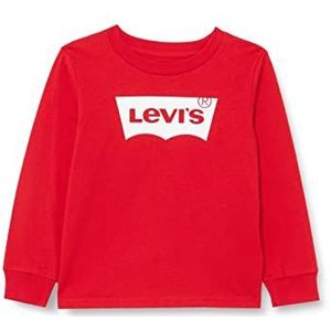 Levi's Lvb Batwing Chest Hit 8ea100 T-shirt voor jongens, Super Rood, 3 jaar