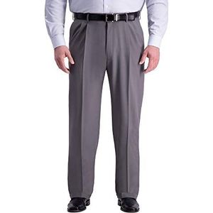 Haggar Heren Grote & Tall Premium Comfort Classic Fit Plooi Jurk Broek