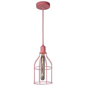 LUCIDE POLA - Hanglamp Kinderkamer - Ø 15 cm - 1xE27 - Roze