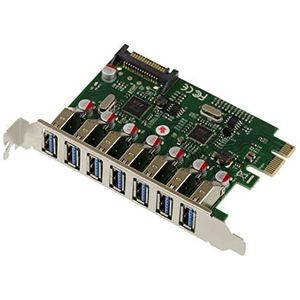 KALEA-INFORMATIQUE PCI Express PCIe naar USB 3.0 7-poorts horizontale USB3 A-controllerkaart met Via VLI VL805-chipset