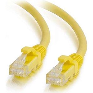 C2G 2M Cat6A Ethernet RJ45 hoge snelheid netwerk kabel, LAN Lead Snagless UTP LSZH-geel