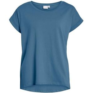 Vila Vidreamers New Pure Noos T-shirt voor dames, Coronet Blue, XXL