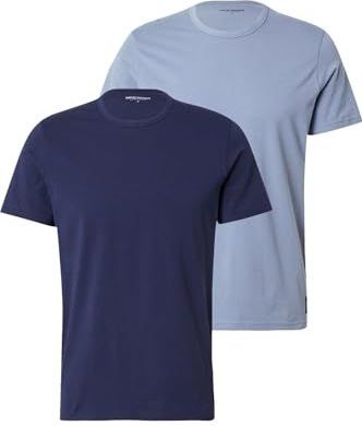 Emporio Armani, Heren, Tops, Blauw, Maat: S Katoen,