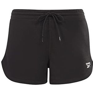 Reebok Dames Franse Terry Shorts, Zwart, M, Zwart, M