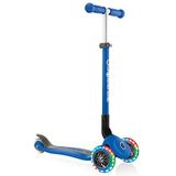 Globber - Primo Foldable Lights Scooter - Zwart - Hoogwaardige Componenten