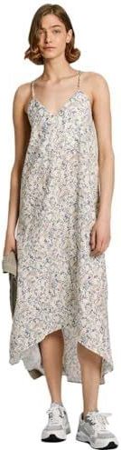 Pepe Jeans - PL953560 Molly - Jurk - Wit - Casual - Polyester - Mouwloos