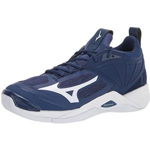 Mizuno Wave Momentum 2 Volleybalschoen voor dames en heren, marine Wit, 41 EU