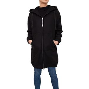 Love Moschino Dames Lined Coat in Virgin Wool Coat, zwart, M