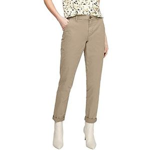 s.Oliver Dames Regular Fit: Stretch Chino, bruin, 32W / 34L
