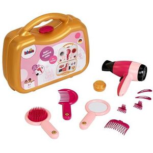 Theo Klein 5559 kapperskoffer I Robuuste koffer met elektrische haardroger I Incl. spiegel, borstel en stylingaccessoires I Speelgoed voor kinderen vanaf 3 jaar