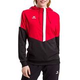 Erima dames Squad sweatshirt met capuchon (1072012), rood/zwart/wit, 38