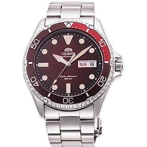Orient Analoog automatisch horloge met roestvrijstalen armband RA-AA0814R19B, Zilver/rood, armband, Zilver/Rood, Armbanden