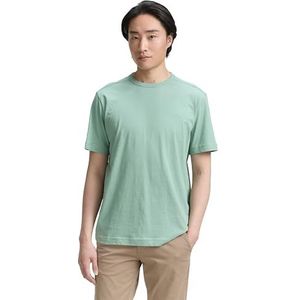 Tom Tailor - T-shirt - Dust green - Met Geborduurd Logo