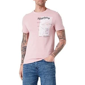 s.Oliver Heren T-shirt, korte mouwen, roze, XXL, roze, XXL