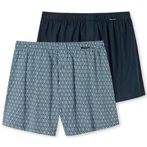 Schiesser Heren 2 stuks boxershorts katoen jersey zacht ondergoed, gesorteerd 2_180845, 9, Gesorteerd 2_180845, 9 NL