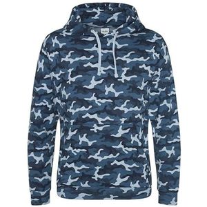 AWDis Just Hoods JH014 Camouflage Capuchon - Blauw Camouflage - L