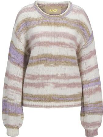 JJXX - JXAMELIA - Trui - Crème - Kaki - Lavendel - Oudroze