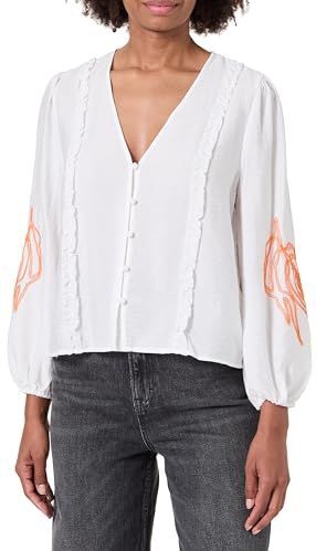 Desigual - Hoja - Blouse - Multicolor - Katoen