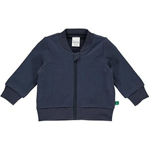 Fred's World by Green Cotton Sweat Zip Jacket Baby Cardigan Pullover Unisex Baby, Nacht Blauw, 80 cm