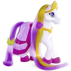 Simba 105940141 Sweet Pony Ball-party, vinylpony met lang haar, 6 accessoires, 22 cm, speelpaard vanaf 3 jaar