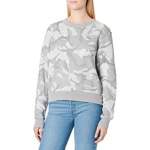 G-STAR RAW Dames Cropped Ao Loose Zw Sweater, Multicolor (cool grey Woodland camo D165-D436), L