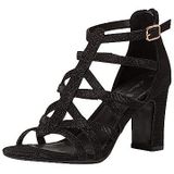 s.Oliver Dames 5-28305-41 Sandalen met hak, Black Glitter, 37 EU