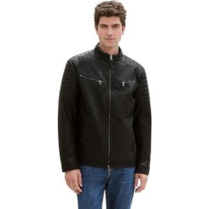 TOM TAILOR Kunstleren herenjas, 29999 - Black, M