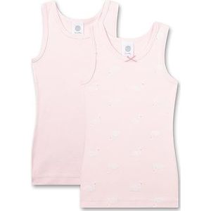 Sanetta Onderhemd voor meisjes, dubbelpak, roze, 128 cm