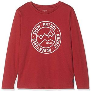 Noppies Jongens B Tee Regular Ls Buckeye shirt met lange mouwen, rood (Rio Red P235)., 92 cm
