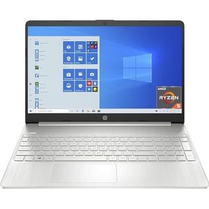 HP 15s-eq2117ns laptop, 39,6 cm (15,6 inch), Full HD, AMD Ryzen 5 5500U, 8 GB RAM, 512 GB SSD, AMD Radeon Graphics, Windows 11 Home, zilver, Spaans QWERTY-toetsenbord