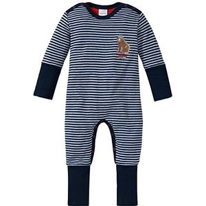 Schiesser Baby jongens pak met Vario tweedelige pyjama, blauw (lichtblauw-gemêleerd 825), 74 cm