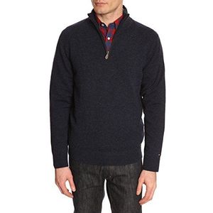 Tommy Hilfiger Liam Herentrui met lange mouwen en ritssluiting - zwart - 41 EU