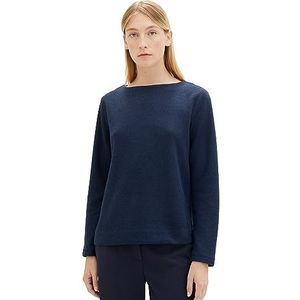 TOM TAILOR Sweatshirt voor dames, 10668 - Sky Captain Blue, S