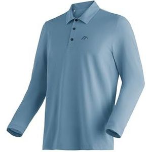 Maier Sports Long Pique Polo M Poloshirt voor heren, onderhoudsvriendelijk shirt met lange mouwen, sportieve snit