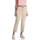 Street One - Damesbroek - Loose Fit - Mid Waist - Slim Legs - Zwart - Elastische Tailleband