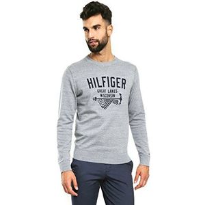 Tommy Hilfiger Herenpullover MICAH C-NK CF, effen, Grijs (Quarry Htr 068), XXL