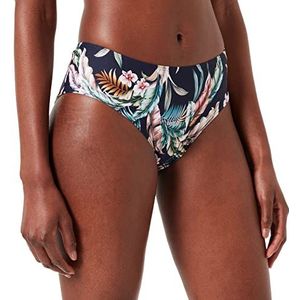 ESPRIT Gerecycled: shorts met tropische print, Donkerblauw, 36