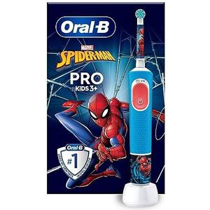 Oral-B Pro Kids Elektrische Tandenborstel 1 Handvat Met Marvel Spider-Man 1 Opzetborstel Ontworpen Door Braun Voor Kinderen Vanaf 3 Jaar 1 stuk (pak van 1)