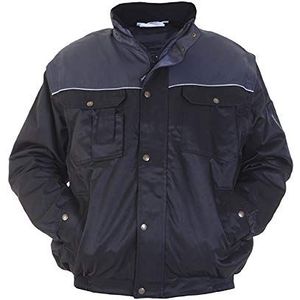 Hydrowear 047465 Leipzig 3 in 1 Pilot Jack, Bever, 50% Polyester/50% Katoen, Grote Maat, Grijs/Zwart