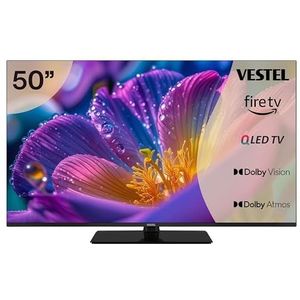 Vestel - 50QF9940 50"" 4K Smart QLED Fire TV - 50""/108cm UHD 4K Amazon Fire TV 3 HDMI 2 USB WCG Dolby Vision & Atmos DTS (50)