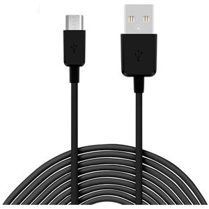TheSmartGuard 1 x micro-USB-kabel compatibel met Samsung Galaxy J5 2016/2017 datakabel/oplaadkabel/micro USB premium kabel in zwart - 3 meter / 3 m