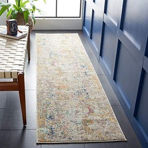 Safavieh Madison Collectie MAD453F Moderne Hedendaagse Abstracte Runner, 2' 2"" x 8', Grijs/Goud