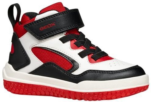 Geox - Zoemerlicht - Laarzen - Wit/Rood - Lichtgevende Schoenen